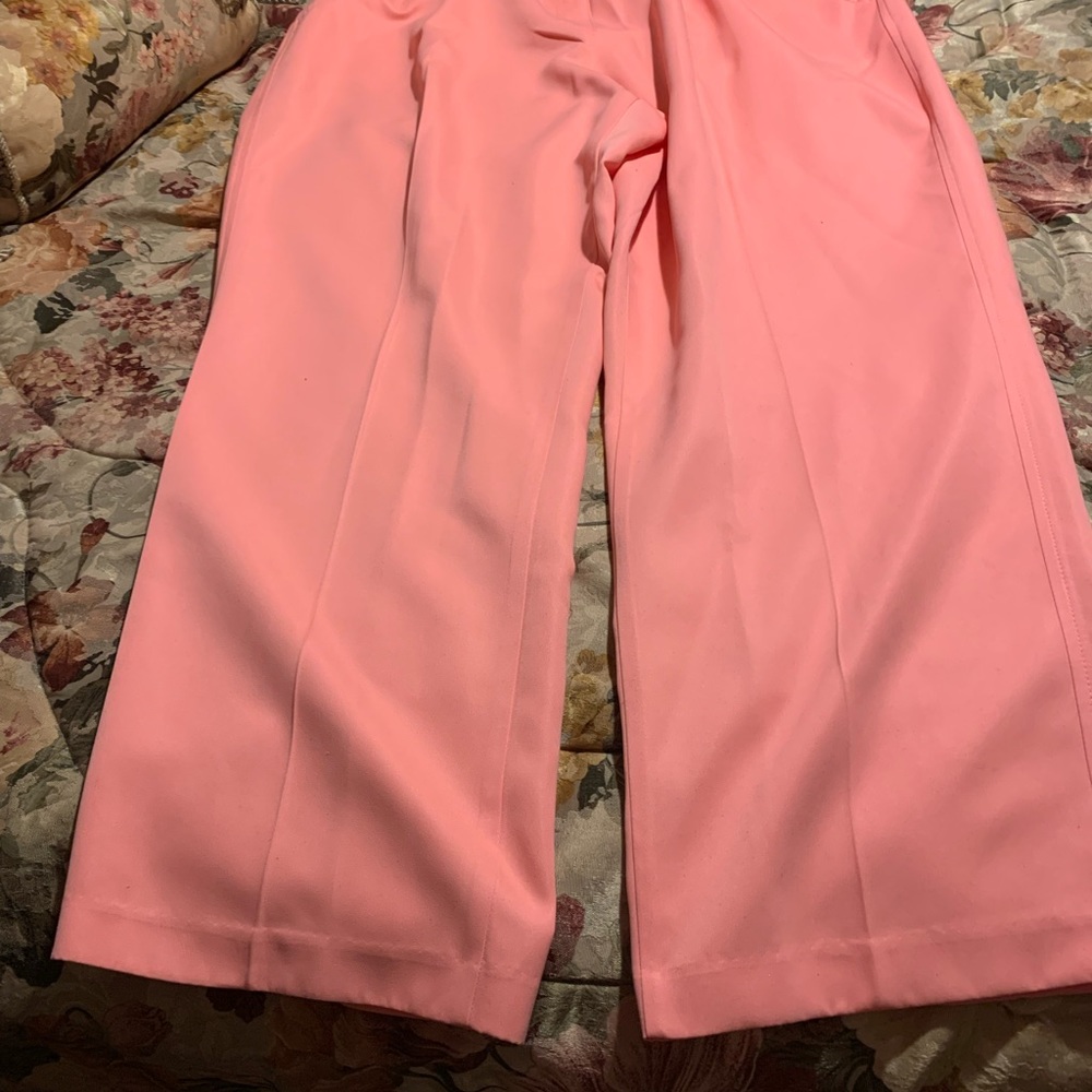 Kim Rogers’ women pants new, size 22W, 100% polyester soft great feel, coral